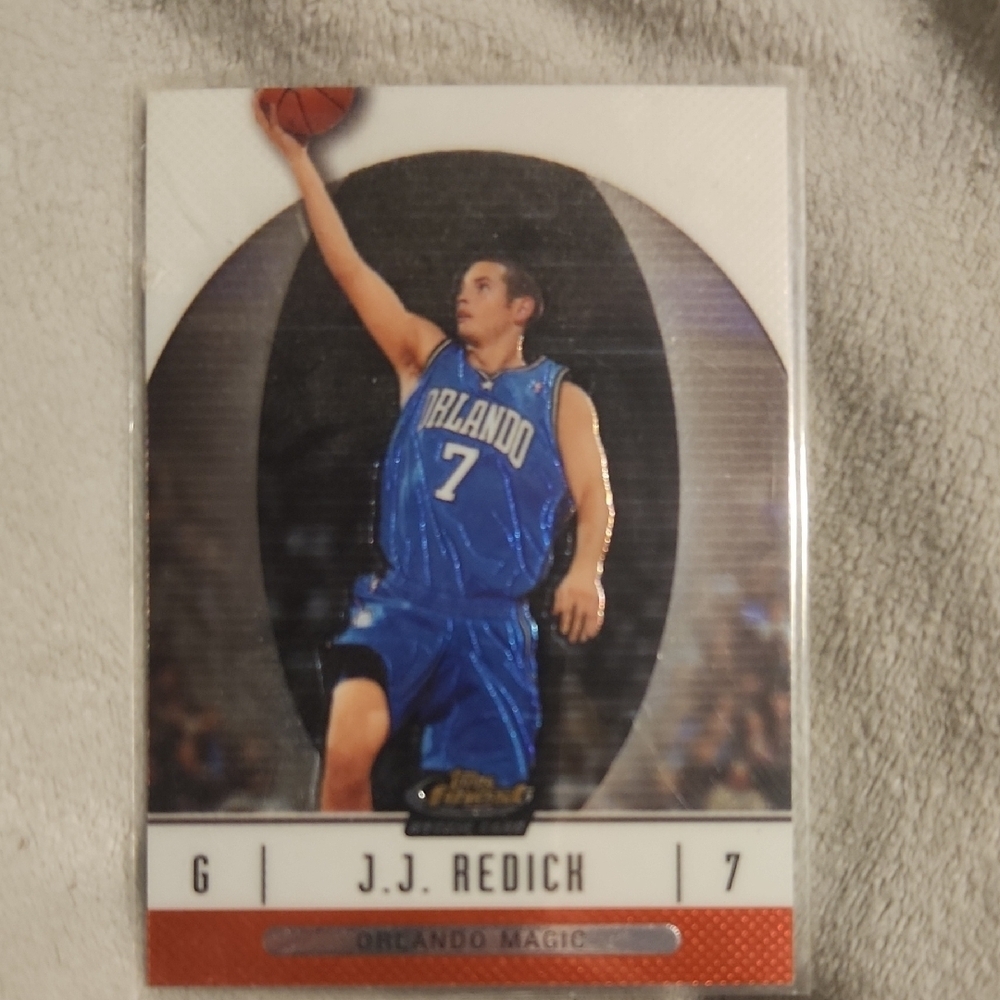 2007 Topps Finest J.J. Redick Rookie Basketball Card